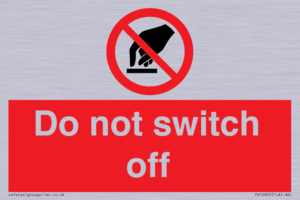 Do not switch off 